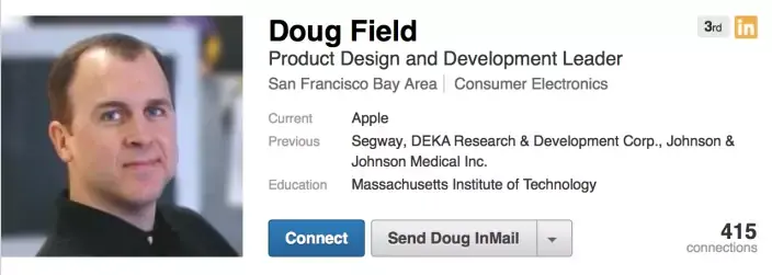 Doug Field, Hardware Vice President quitte Apple et rejoint Tesla