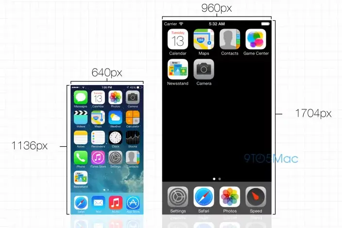 L'iPhone 6 aurait une résolution de 1704 x 960 pixels (et on vous le prouve)