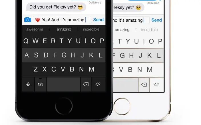 Le clavier Fleksy pour iOS 8 disponible cet automne à l'international