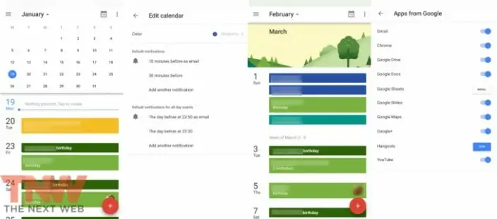 Google : un aperçu de la nouvelle app Calendrier pour iOS