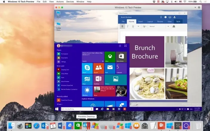 Parallels Desktop 10 adopte Windows 10 et le nouvel Office