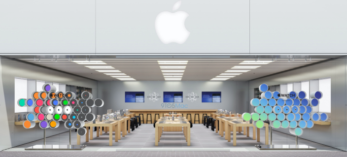 Apple Store : de nouveaux T-Shirts et une nouvelle façade à l'approche de l'Apple Watch