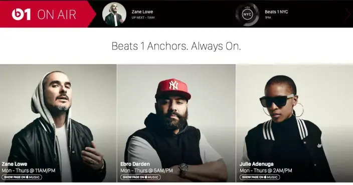 La radio d'Apple "Beats 1" commence à émettre !