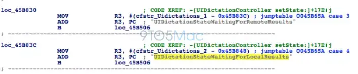 Des traces de dictée vocale sans connexion dans iOS 7