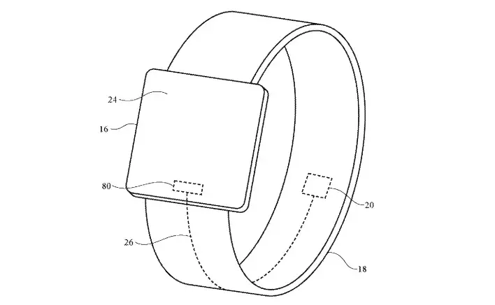 Et si le bracelet de l'Apple Watch vibrait grâce à de l'encre piézoélectrique ? [brevet]