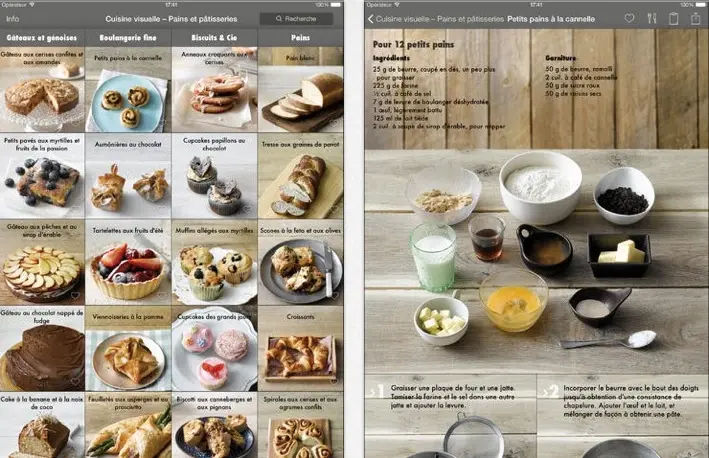 Cuisine Visuelle pâtisserie gratuit sur l'app Apple Store