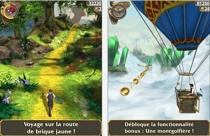 Temple Run OZ de Disney dispo sur iOS