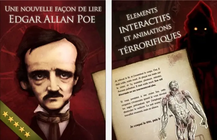 L'univers effrayant d'Edgar Allan Poe dans un livre interactif gratuit pour iOS