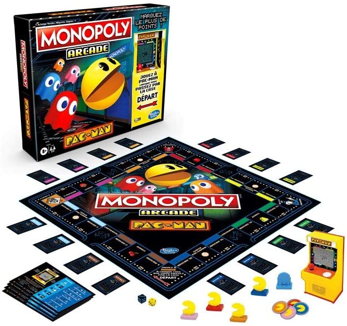 Une petite sélection de jeux "Pac-Man" (avec un Monopoly dedans !)