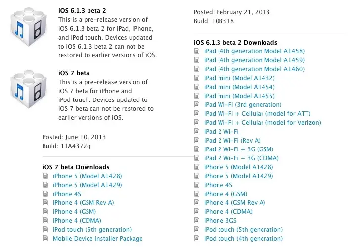 Les beta de Mac OS 10.9, iOS 7 et XCode 5 enfin disponibles !