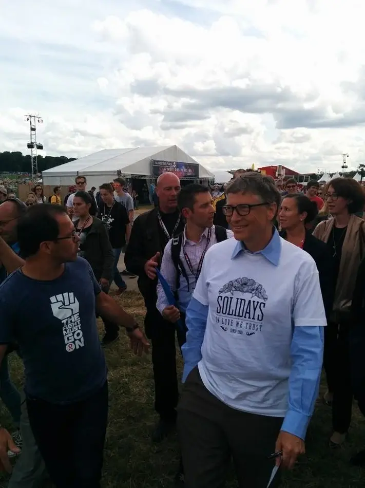 Bill Gates donne le coup d'envoi de Solidays