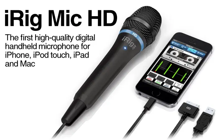 IK Multimedia annonce iRig Mic HD, un micro USB et compatible Lightning