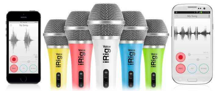 iRig Voice, de nouveaux micros colorés pour iPhone et iPad à 29€99