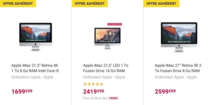 Bon plan : 10% sur les nouveaux iMac 4k/5k et 15% sur les iPad