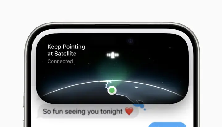 iPhone 14 Message Satellite