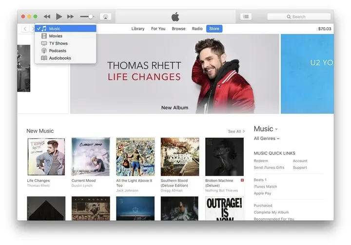 Apple distribue iTunes 12.7, compatible avec iOS 11 mais débarrassé de l'App Store