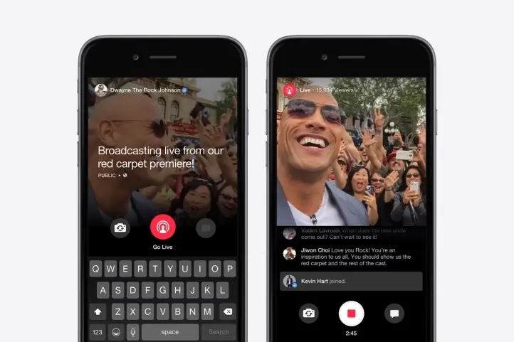 Live : Facebook lance un concurrent de Periscope réservé aux stars