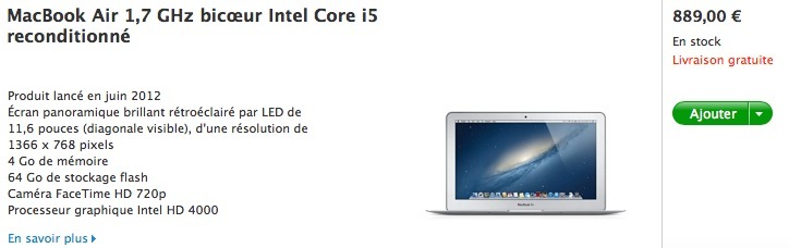 MacBook Air, MacBook Pro, et MacBook Pro Retina, la foule sur le refurb