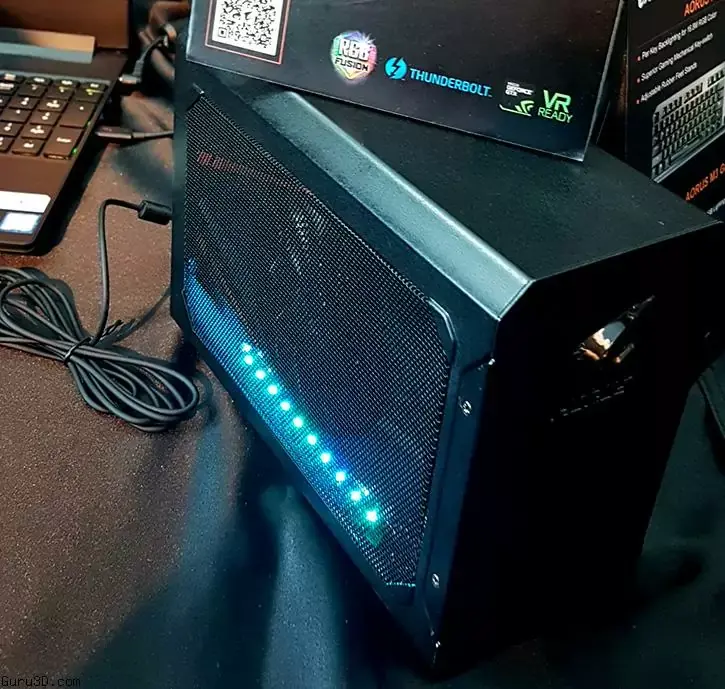 Gigabyte lance à son tour son boitier eGPU (avec GeForce 1070 intégrée)