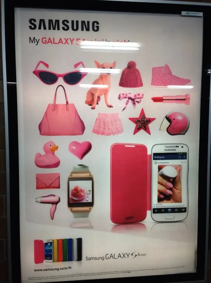 #Trollday : merci Samsung pour cette pub rose bonbon destinée aux "femmes"