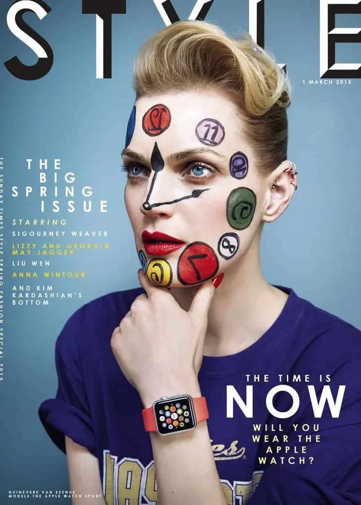 L'Apple Watch fait aussi la une d'un magazine de mode au Royaume-Uni