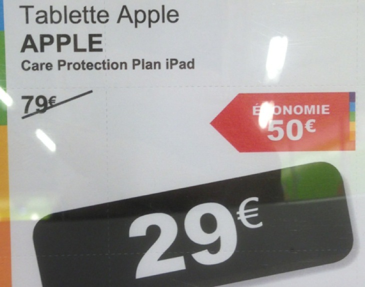 Boulanger met les Apple Care iPad en promo, 29 € au lieu de 79 €