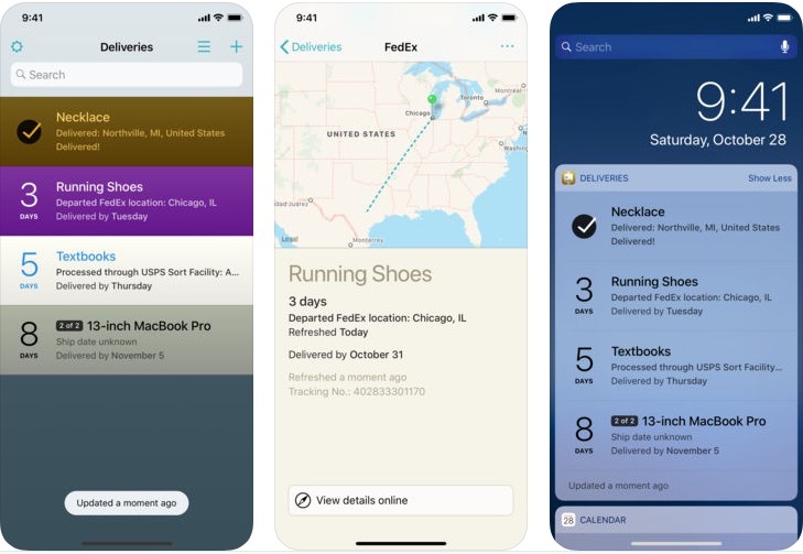 Illustration : L'application Livraisons s'équipe de raccourcis Siri pour suivre vos colis