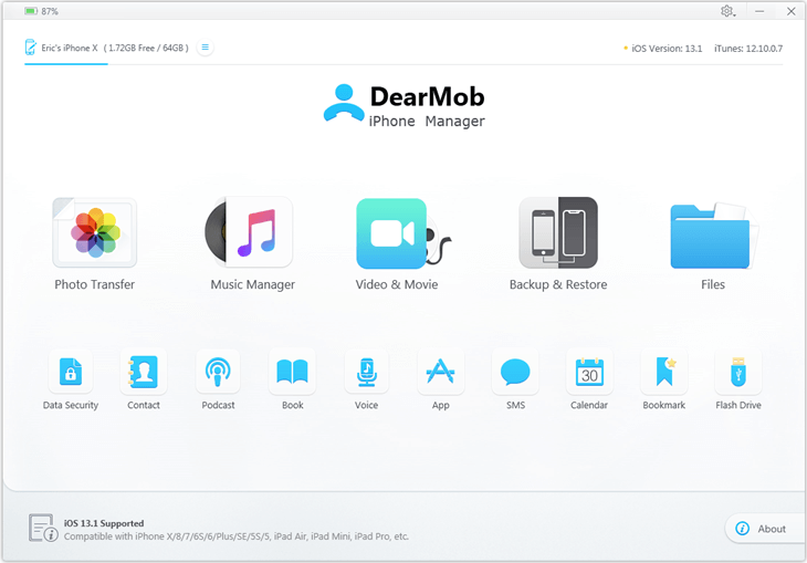 Une licence gratuite de Dearmob, un super logiciel de sauvegarde iPhone (+offre -60%)