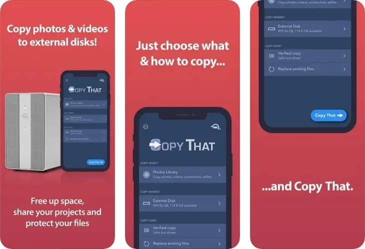 Copy That : une App pour transférer des photos/vidéos depuis iOS/iPadOS par OWC