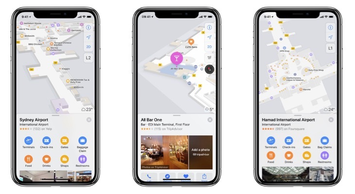 Apple Maps : de nouveaux plans d'aéroports (mais la France laissée de côté)