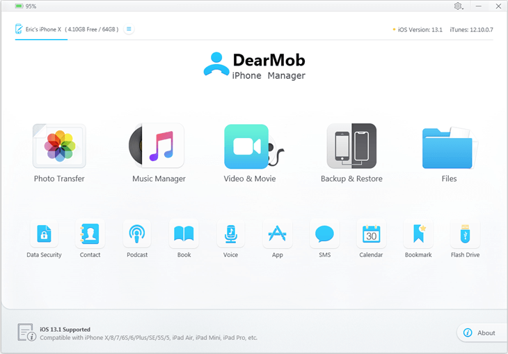 Bon plan de Noël : -50% sur DearMob (sauvegarde/transfert iPhone)