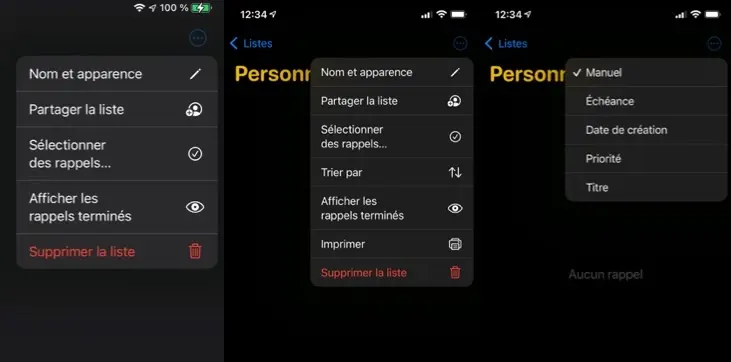 iOS/iPadOS 14.5 : de nouvelles options pour l'App Rappels