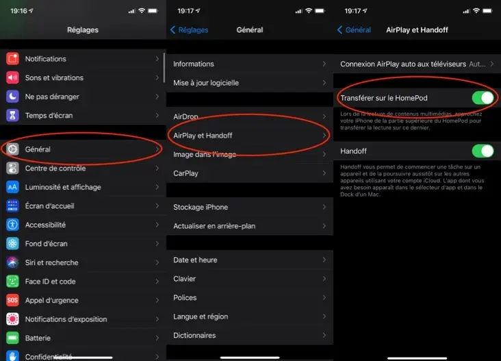 iPhone : comment désactiver les notifications et le transfert vers le HomePod mini