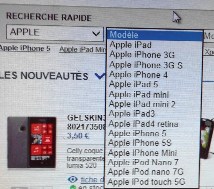 SFR recense déjà l'iPhone 5S, l'iPhone mini, l'iPad mini 2 et l'iPad 5