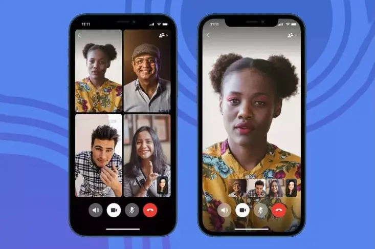 Des appels vidéo en groupe chiffrés avec l'App Signal sur iOS