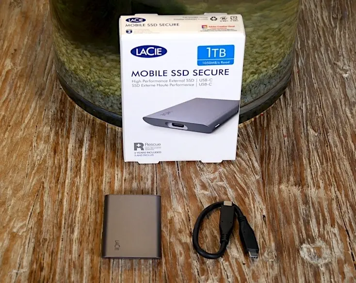 Test express du SSD USB-C 3.2 Gen2 Mobile SSD Secure de LaCie (1 050 Mo/s)