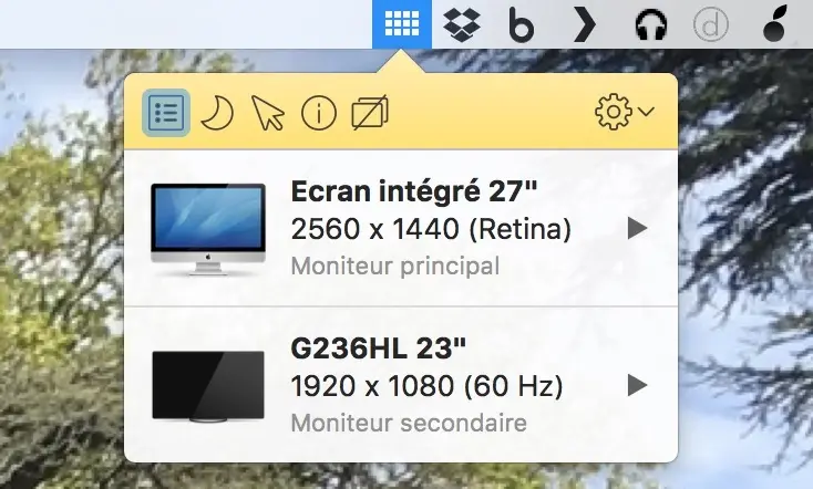 Displays : une nouvelle boite à outils pour gérer ses écrans sur Mac