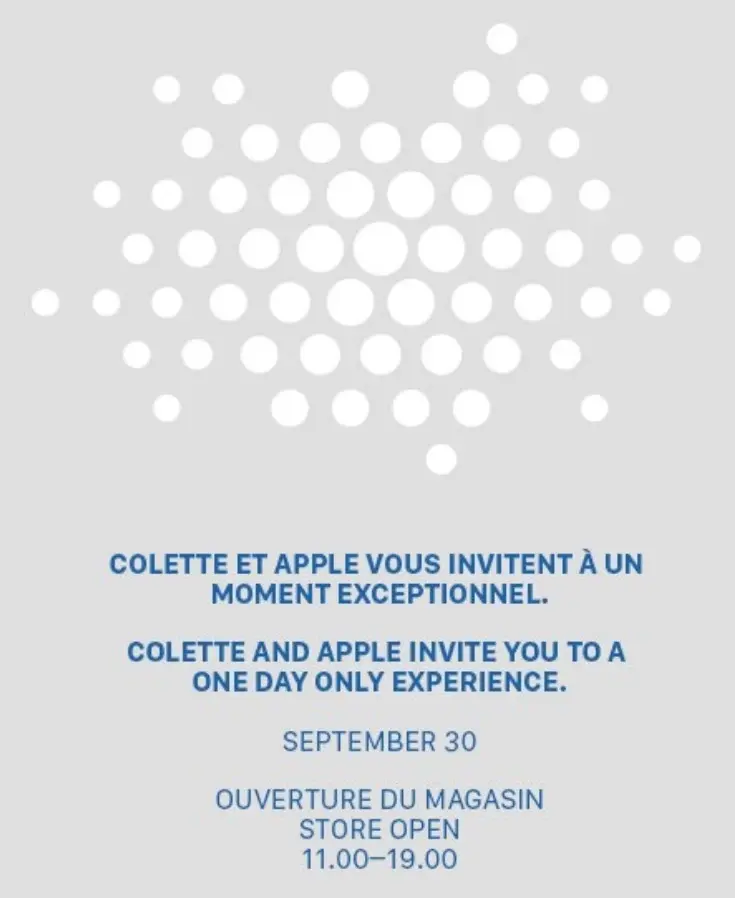 Une Apple Watch en démonstration demain chez Colette ?