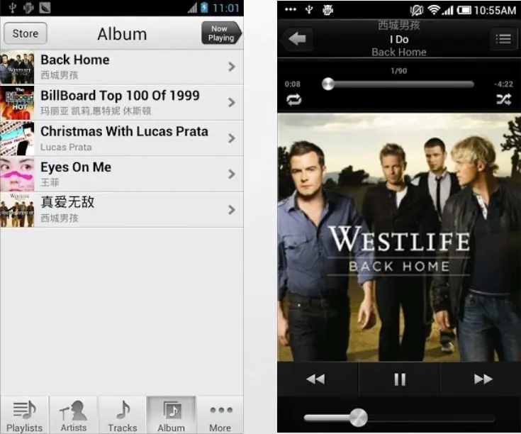 iMusic, le lecteur musical d'iOS pour... Android