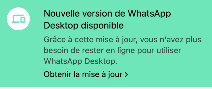 WhatsApp Desktop fonctionne "presque" sans iPhone