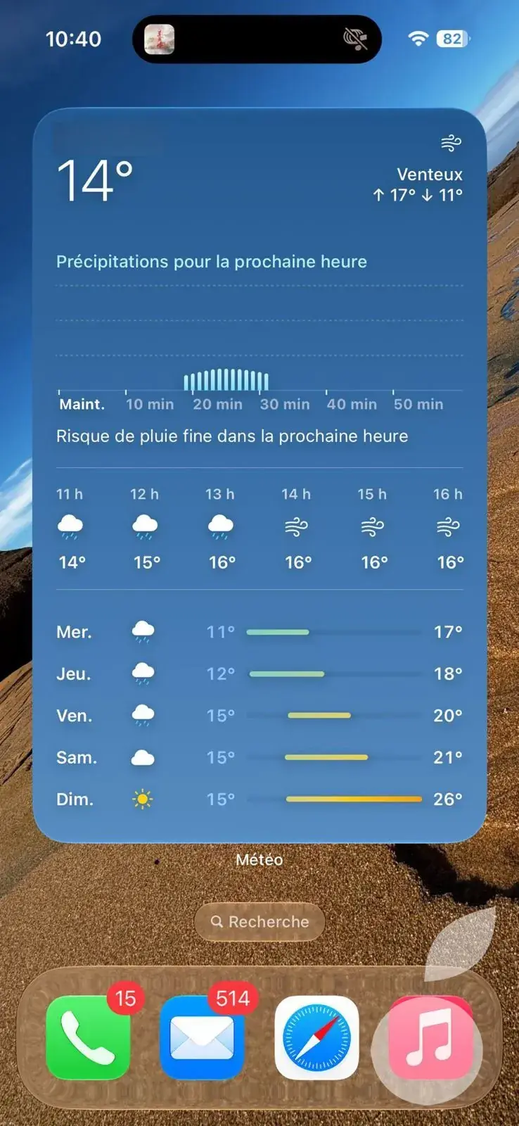 Le nouveau gros widget