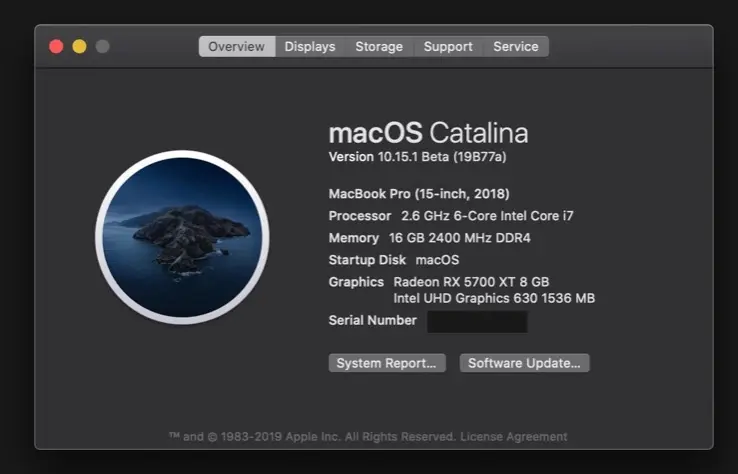 La Radeon RX 5700 reconnue dans Catalina 10.15.1 beta 2 : bientôt de nouveaux iMac ?