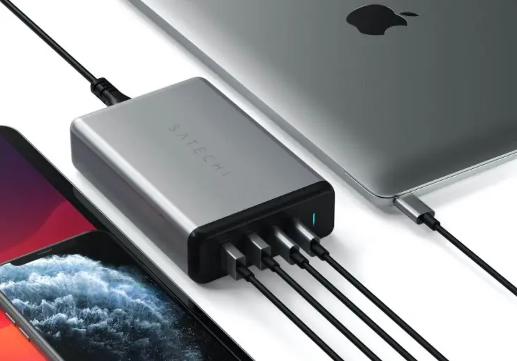 Une alimentation USB-C de 108 watts avec 3 ports USB supplémentaires chez Satechi