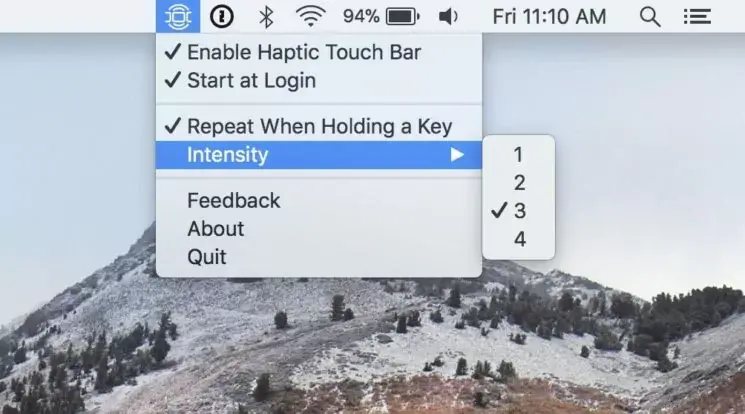 Une application ajoute des retours haptiques à la Touch Bar des MacBook Pro