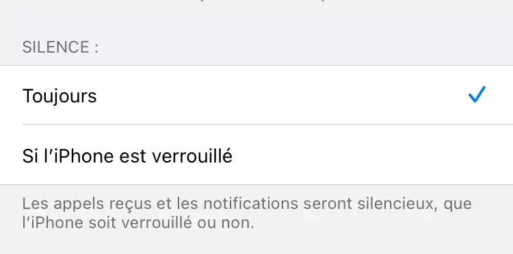 iOS 15 : Concentration perd l'option pour avoir les notifications avec l'iPhone déverrouillé