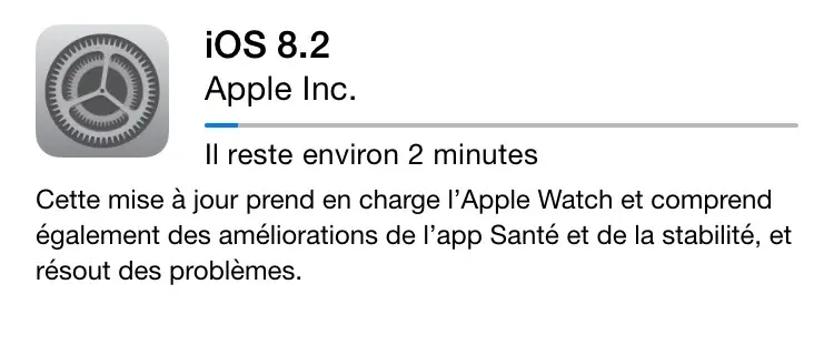 iOS 8.2 est disponible !