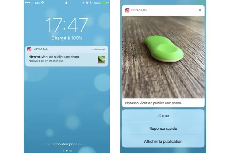 Instagram profite des notifications enrichies sur iOS 10