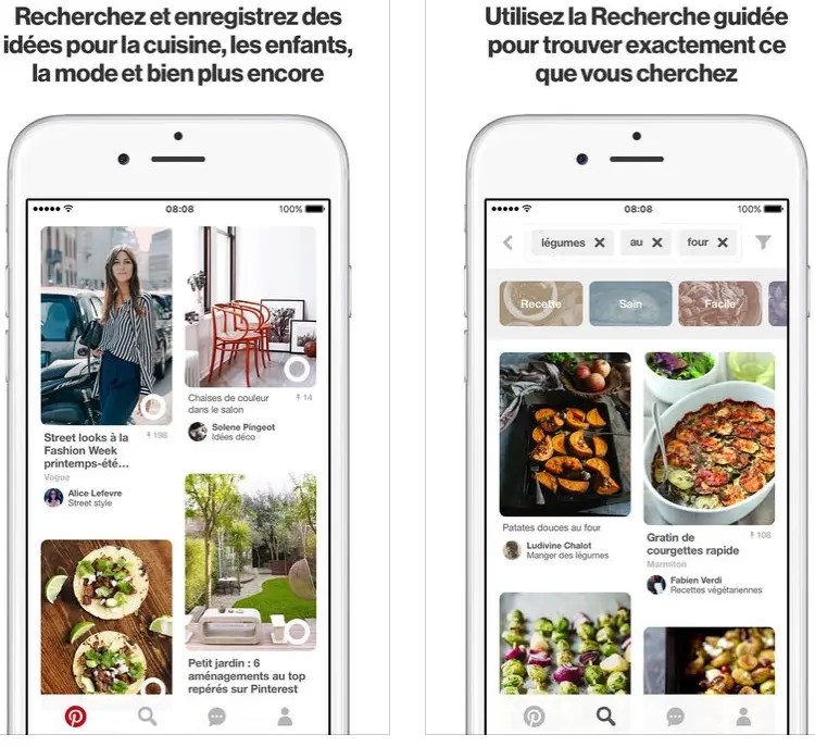 Pinterest retrouve la recette d'après les photos de vos plats préférés