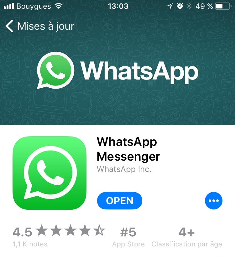 WhatsApp rajoute des filtres et organise un peu ses discussions