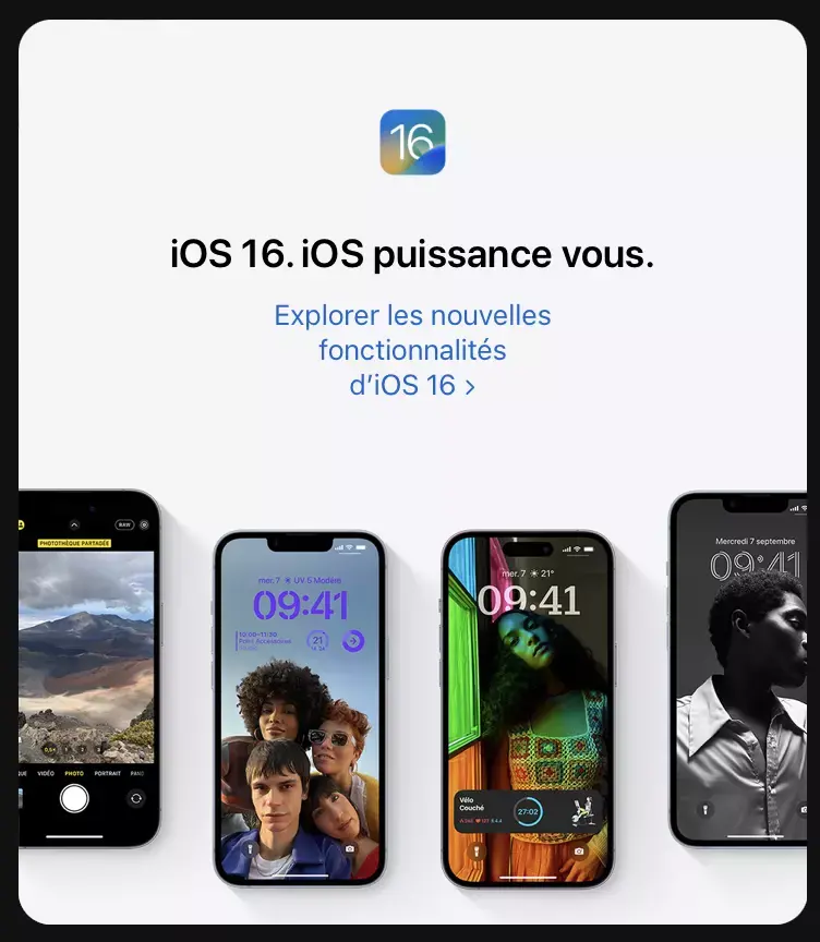 iOS 16 : pas plus de 200 écrans de verrouillage enregistrés sur l'iPhone !